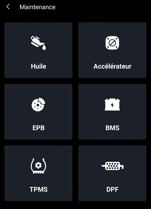 Interface maintenance Carpal topdon