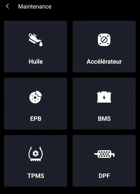 Interface maintenance Carpal topdon