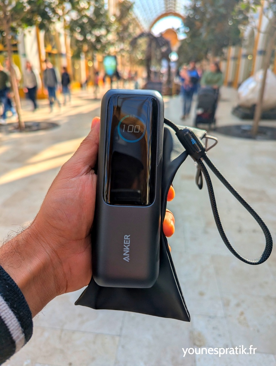 La batterie externe avion Anker 25K mah 165W lors de ma visite à Pairi Daiza — usage nomade validé